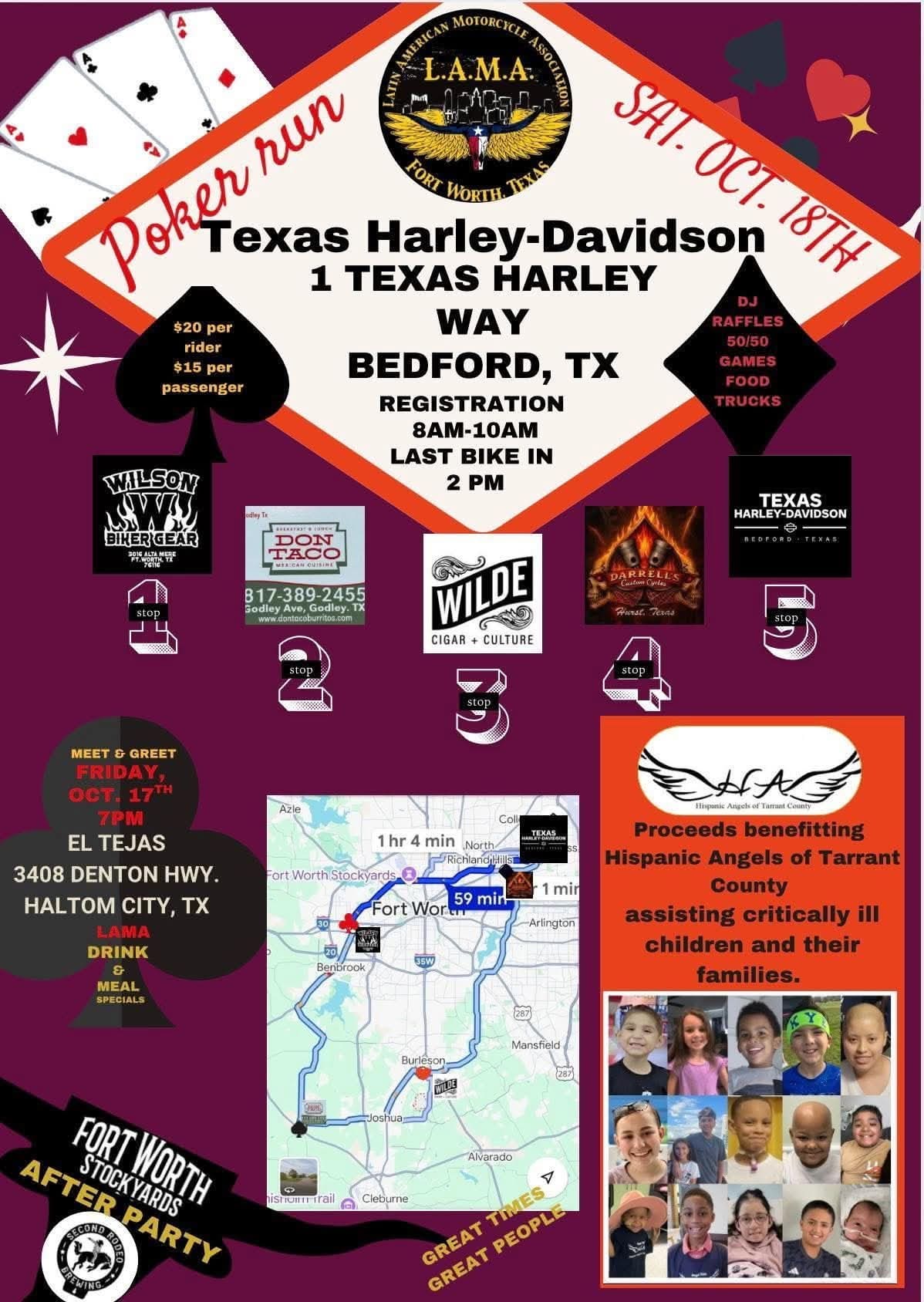 Texas Harley-Davidson Poker Run October 18 2025